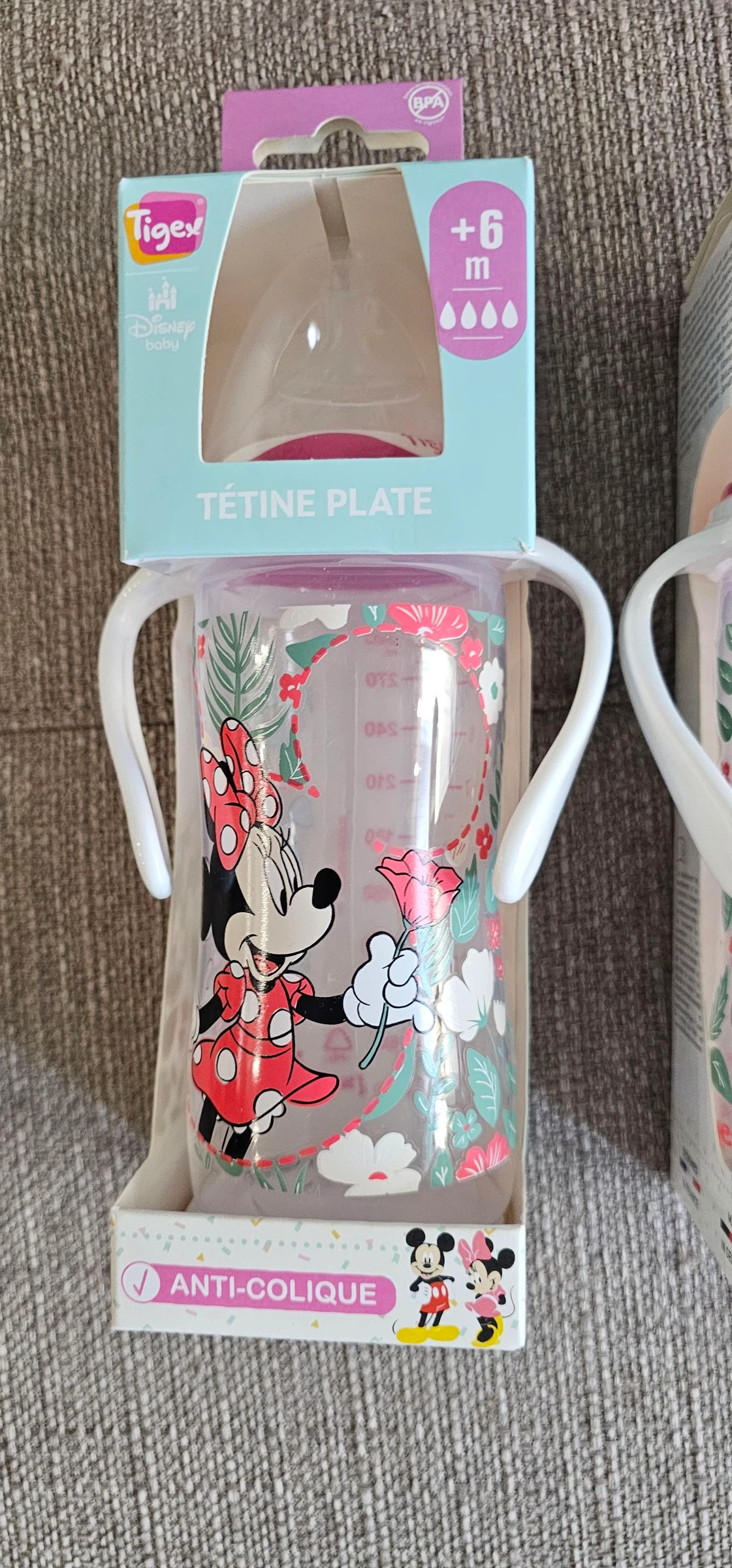 Set of 2 Minnie bottles 300ml – photo 2